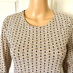 Geoffrey Beene Sport-Long Sleeve Top-Lined-Form-Fitting-Excellent Condition